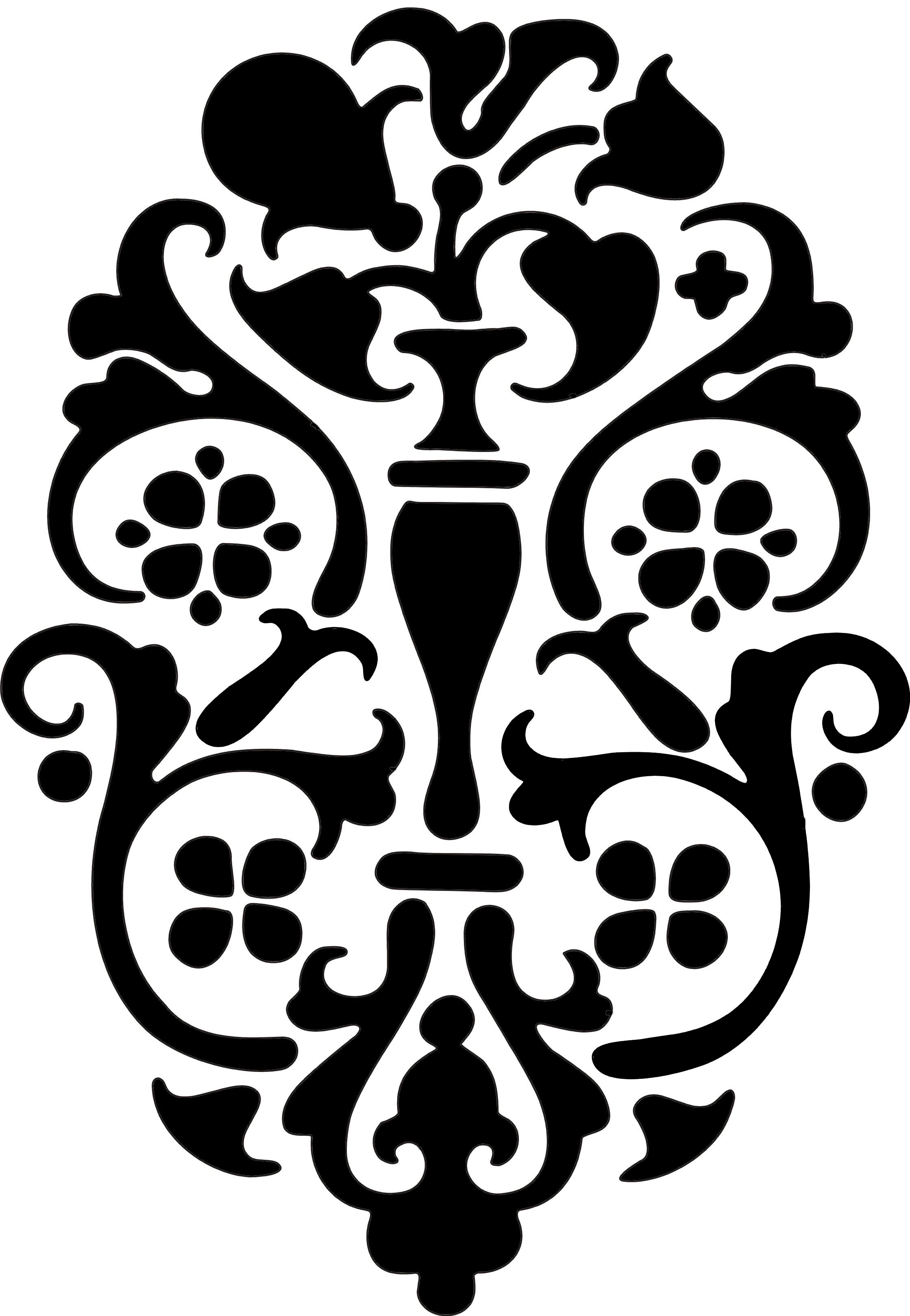 Stencil Schablone Ornament 2: Stencil Schablone Ornament 2Willkommen